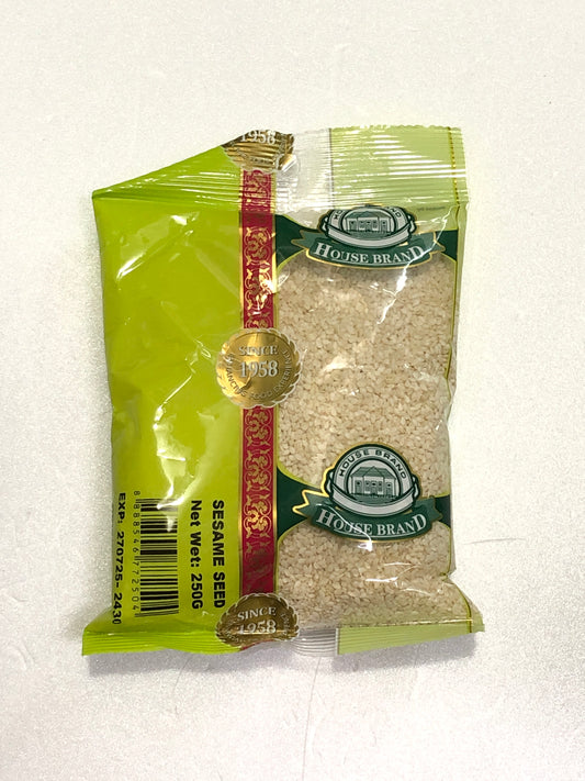 WHITE SESAME SEEDS 250gm HOUSE BRAND