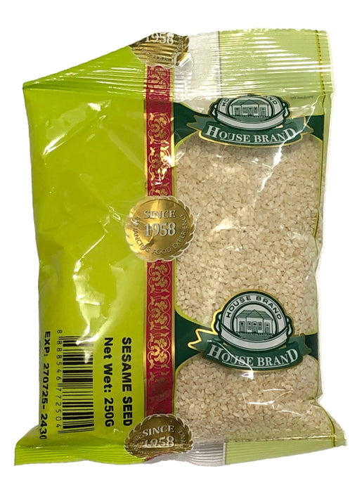 WHITE SESAME SEEDS 250gm HOUSE BRAND