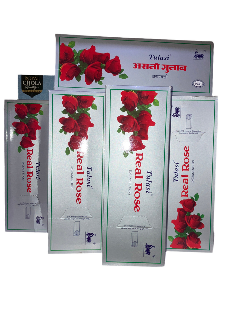 TULASI REAL ROSE INCENSE STICKS