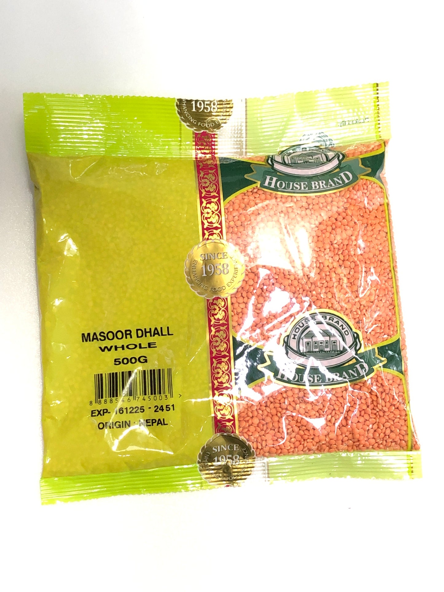 MASOOR DHAL WHOLE NEPAL 500 GM [HGGR69]