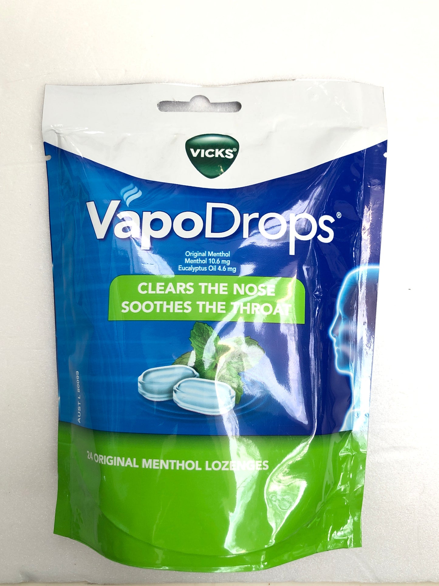 Vapo Drops 24 Menthol Lozenges