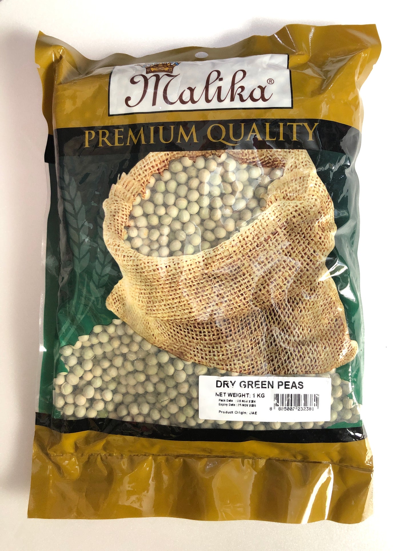 GREEN PEAS 1KG MALIKA