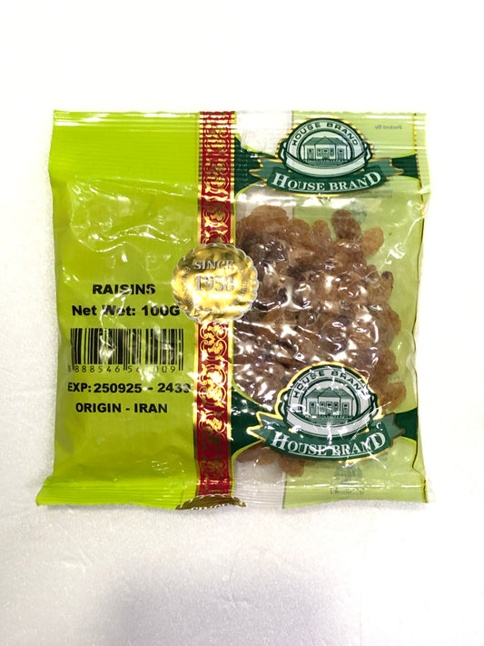 HOUSE BRAND RAISINS 100gm