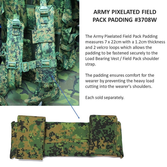 ARMY PIXELATED FIELD PACK PADDING #3708W