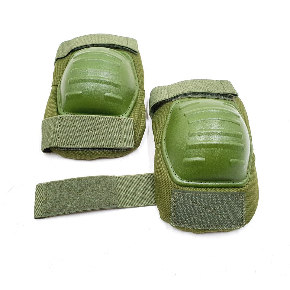 LIGHTWEIGHT MILITARY OLIVE GREEN KNEE AND ELBOW PADS