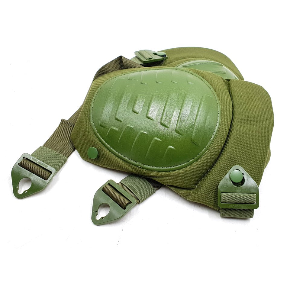 LIGHTWEIGHT MILITARY OLIVE GREEN KNEE AND ELBOW PADS