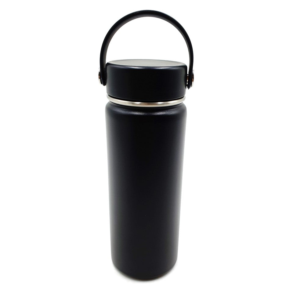 BPA FREE STAINLESS STEEL BOTTLE BLACK / GREEN 18OZ #1681