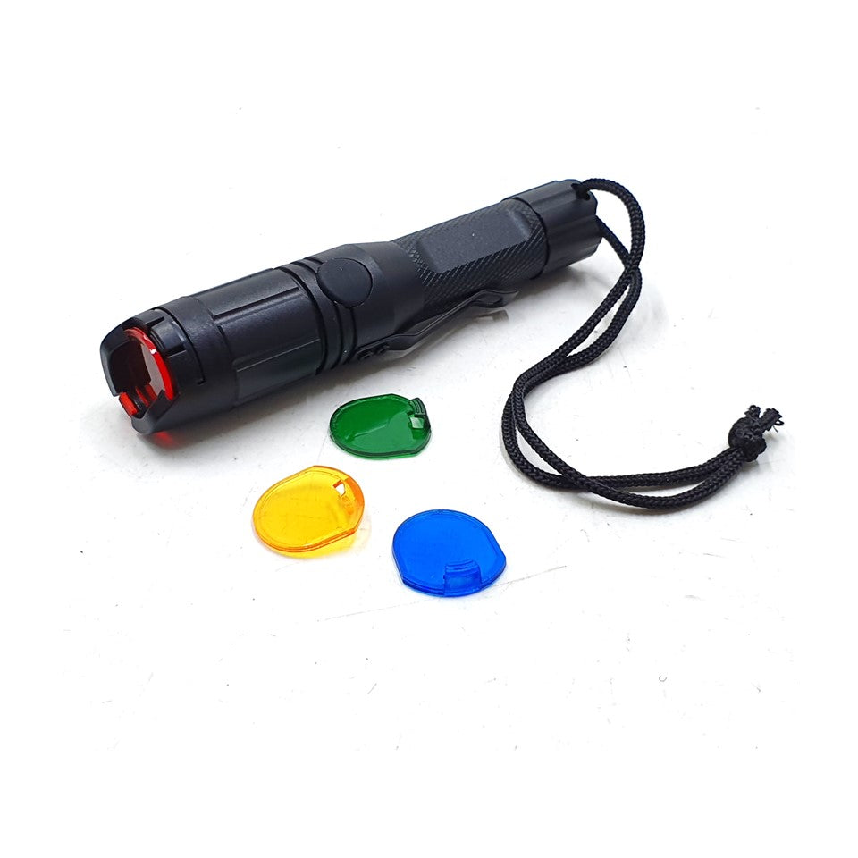 DUAL LENS TACTICAL FLASHLIGHT 1AA #1328