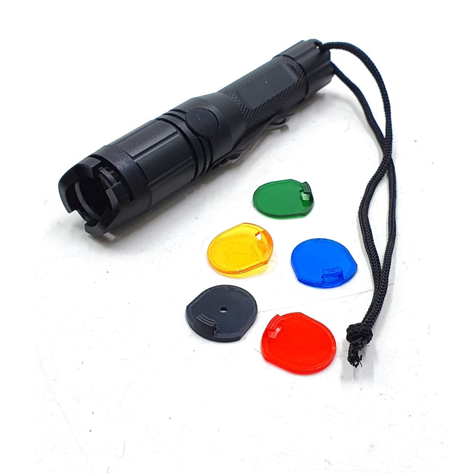 DUAL LENS TACTICAL FLASHLIGHT 1AA #1328