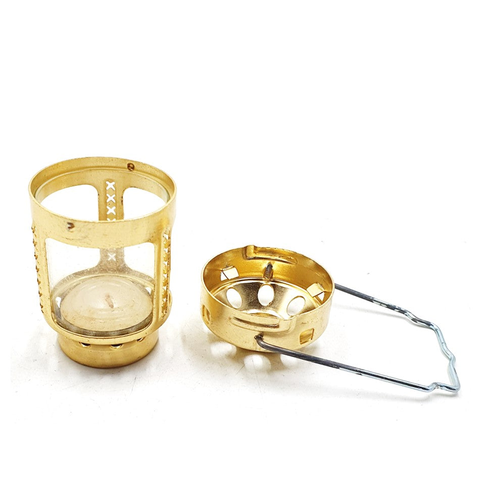 MINI BRASS CANDLE LANTERN