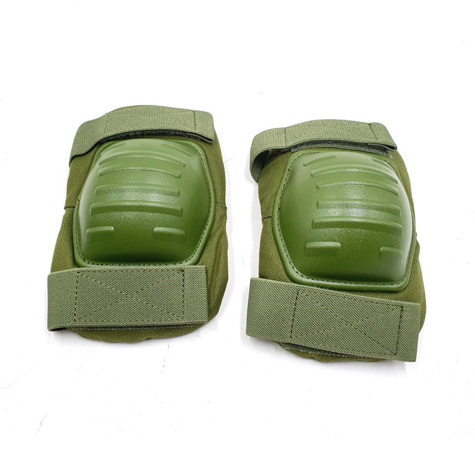 LIGHTWEIGHT MILITARY OLIVE GREEN KNEE AND ELBOW PADS