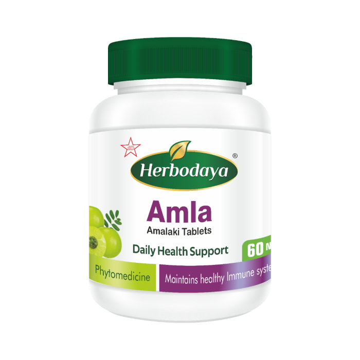 Amla Daily Health support Tablets - Herbodaya