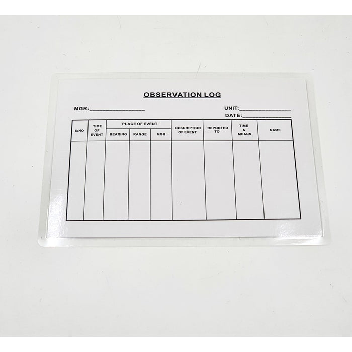 RANGE CARD #3103