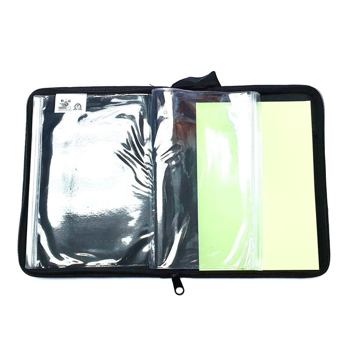 A5 SIZE COVER BOOK WITH CLEAR SLEEVES #3621B
