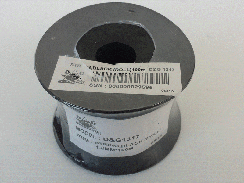 BLACK STRING (ROLL) 100M OR 200M