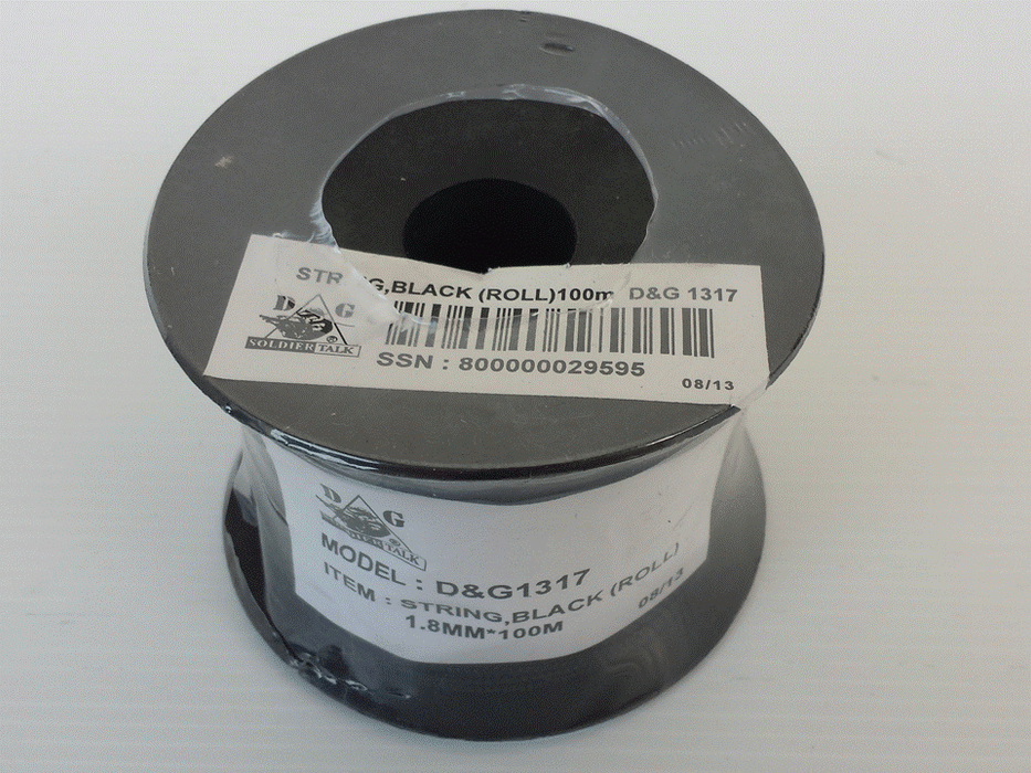 BLACK STRING (ROLL) 100M OR 200M
