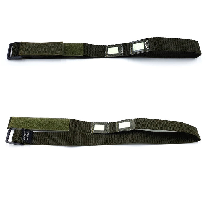 1" NYLON HELMET MARKER WITH BUCKLE, VELCRO & 3 RANGER EYE PATCH #3282G