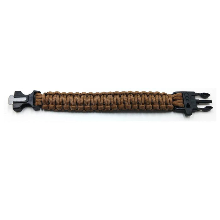 PARACORD BRACELET WITH FIRESTARTER & WHISTLE