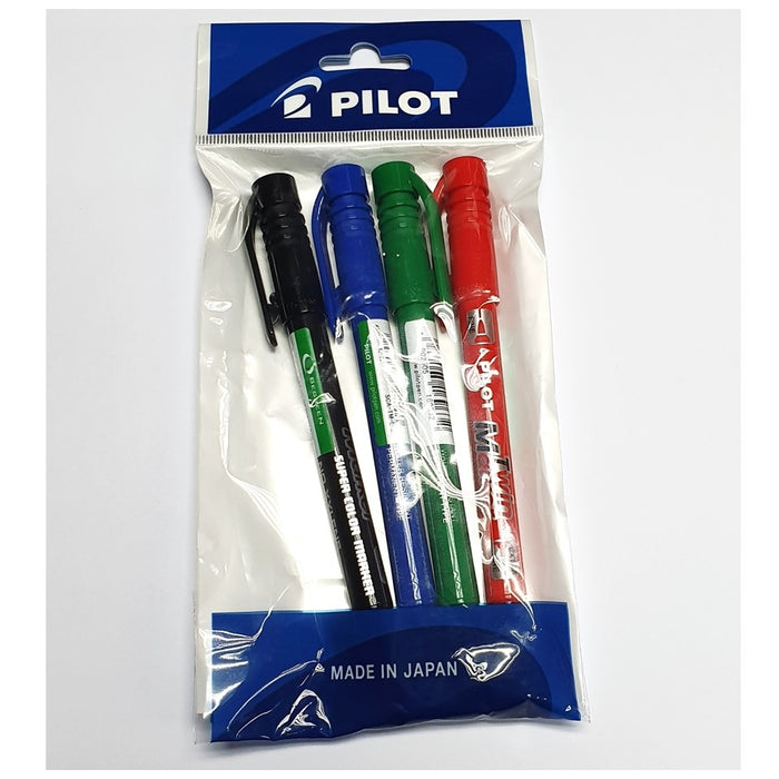 Thumbnail PILOT DUAL HEAD MARKER (SET OF 4) #9632