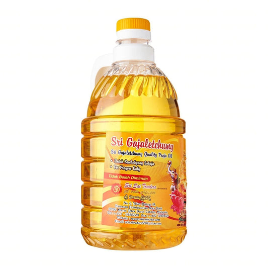 Sri Gajaletchumy Pooja Oil Prayer Oil 1.25L