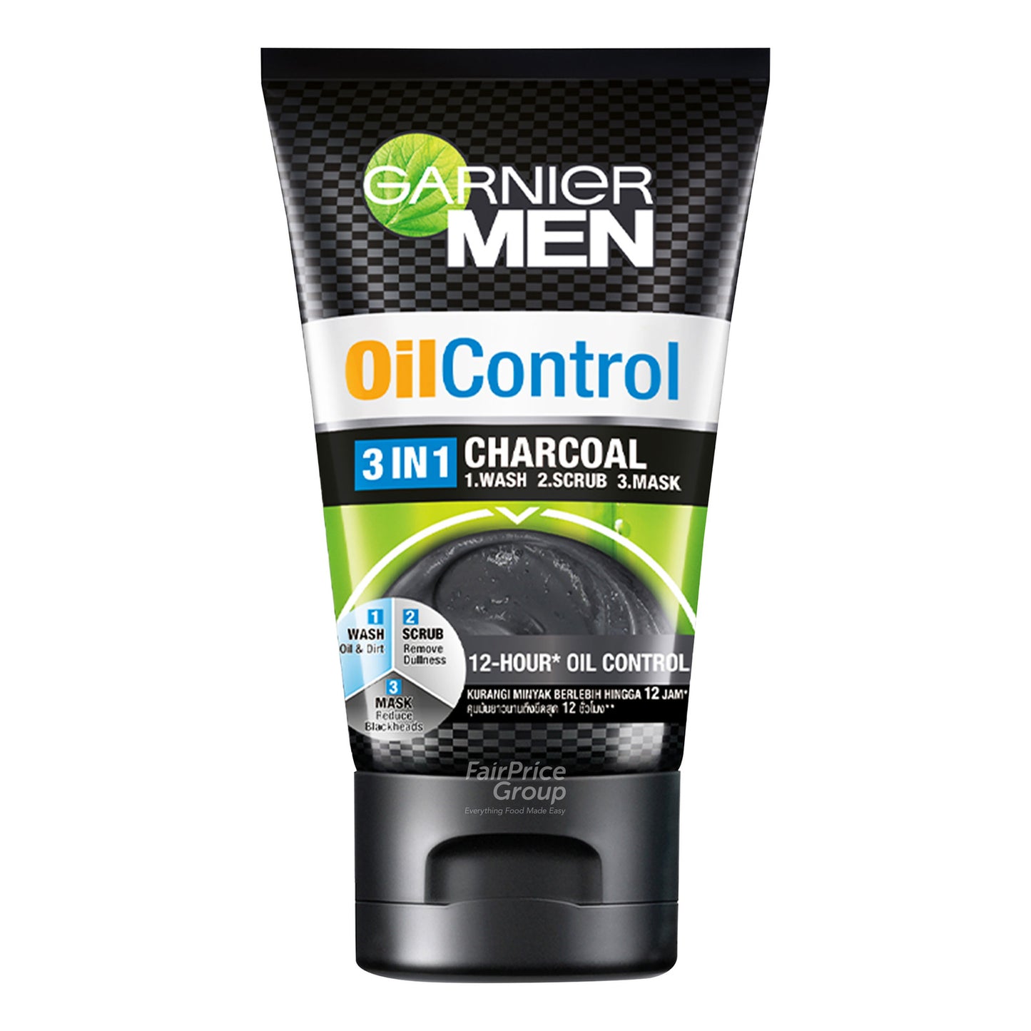 Garnier Men Turbolight Oil Control 3 In 1 Charcoal From 100ml