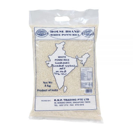 House Brand White Ponni Rice 5kg