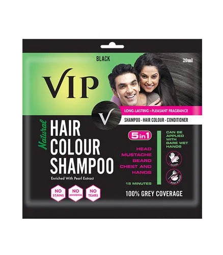 VIP Hair Colour Shampoo Black 20ml