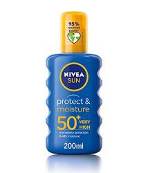 Nivea Sun Protect Moisture Sunscreen Spray Spf 50 200ml