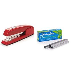 Swingline Stapler 747 Iconic Desktop Stapler 25 Sheet Capacity Desk Office Rio Red 74736