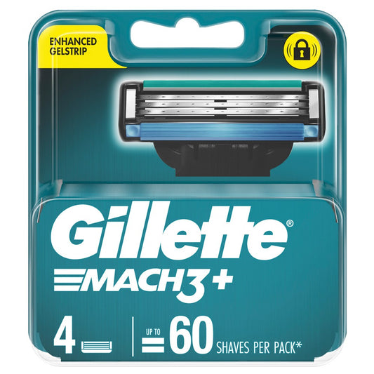 Gillette Mach3 Mens Razor Blades Pack Of 4