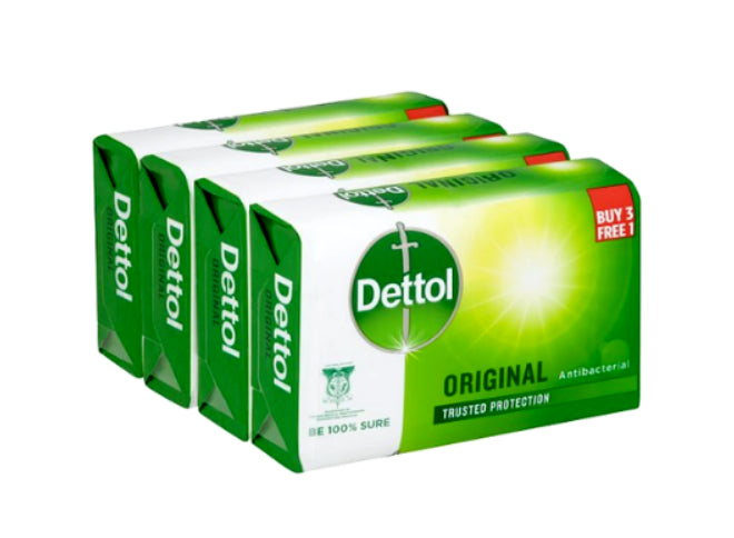 Dettol Original Hygiene Soap, 100gm Buy 3 Free1