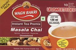 Wagh Bakri Instant Masala Chai Tea Unsweetened 10 Sachets 140g