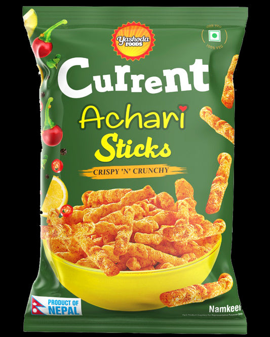 Current Crispy n Crunchy Achari Sticks 80g