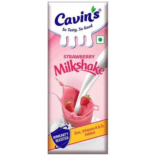 Cavins Strawberry Milkshake 200ml