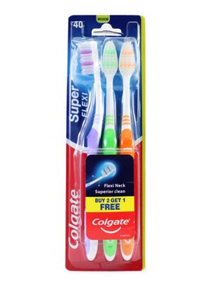 Colgate Toothbrush 3pk Super Flexi