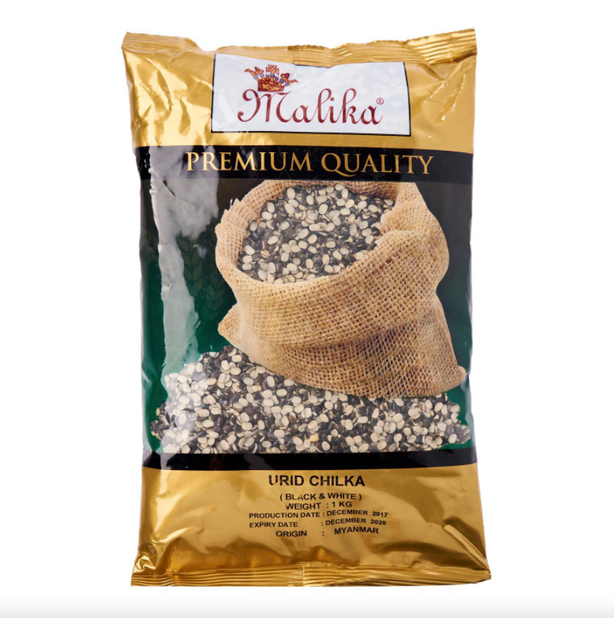 Malika Urid Chilka Black And White 500g