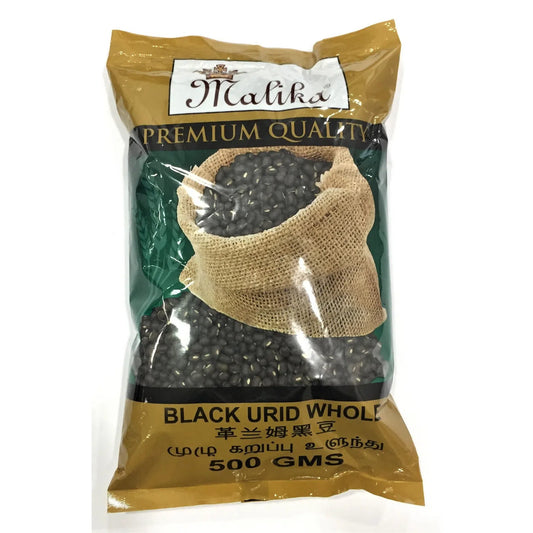 Malika Black Urid Whole 500g