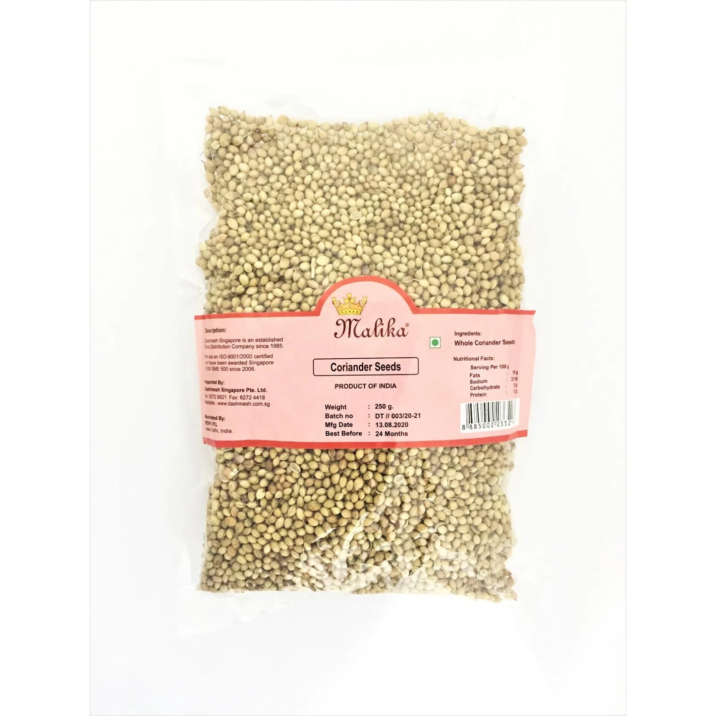 Malika Coriander Seeds 250g